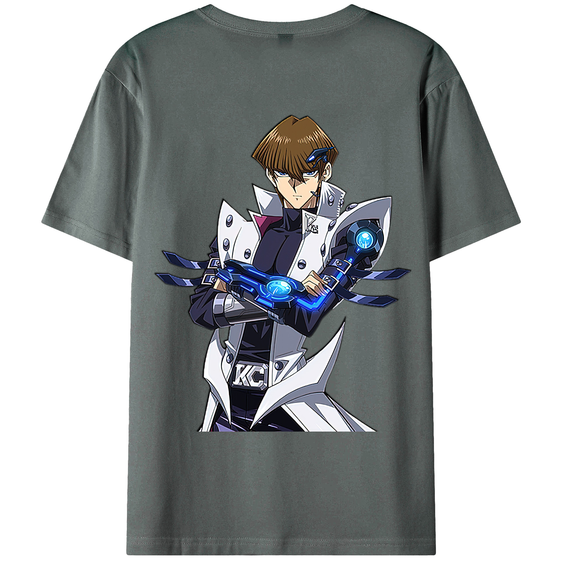 （画像用） 遊☆戯☆王 Yu-Gi-Oh! 綿100％ メンズ半袖Tシャツ（バックプリント） 通気性